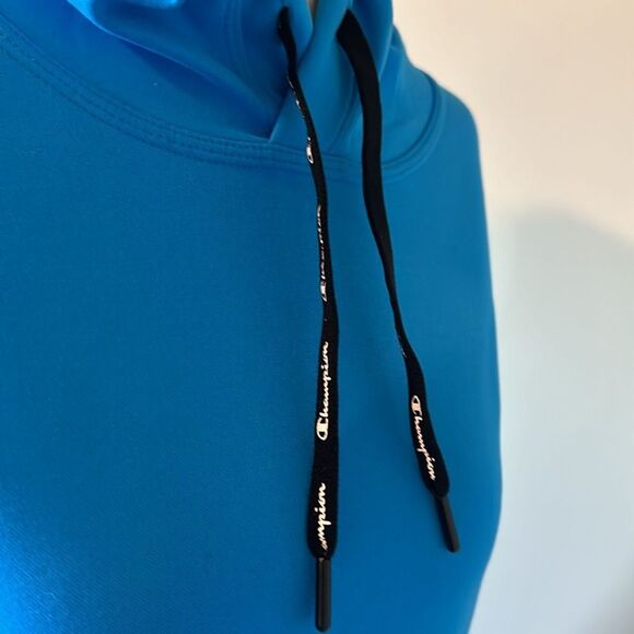 NWT sz S Champion blue lagoon teal hoodie with pouch front - Picture 3 of 10